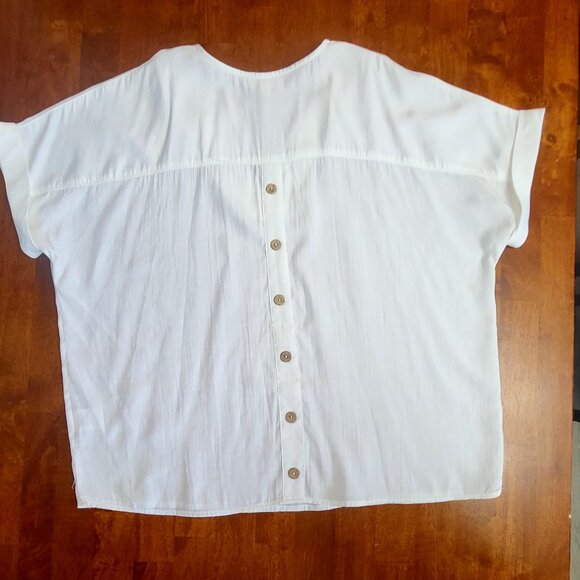 EE:some ~ Sz L ~ “Folded” Sleeve Shirt - Picture 6 of 7